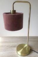 Table Lamp With Velvet Shade